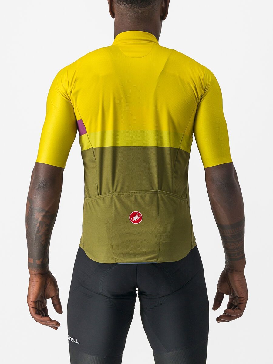 Castelli A Blocco Jersey, passion fruit/amethist-green a - Bild 3