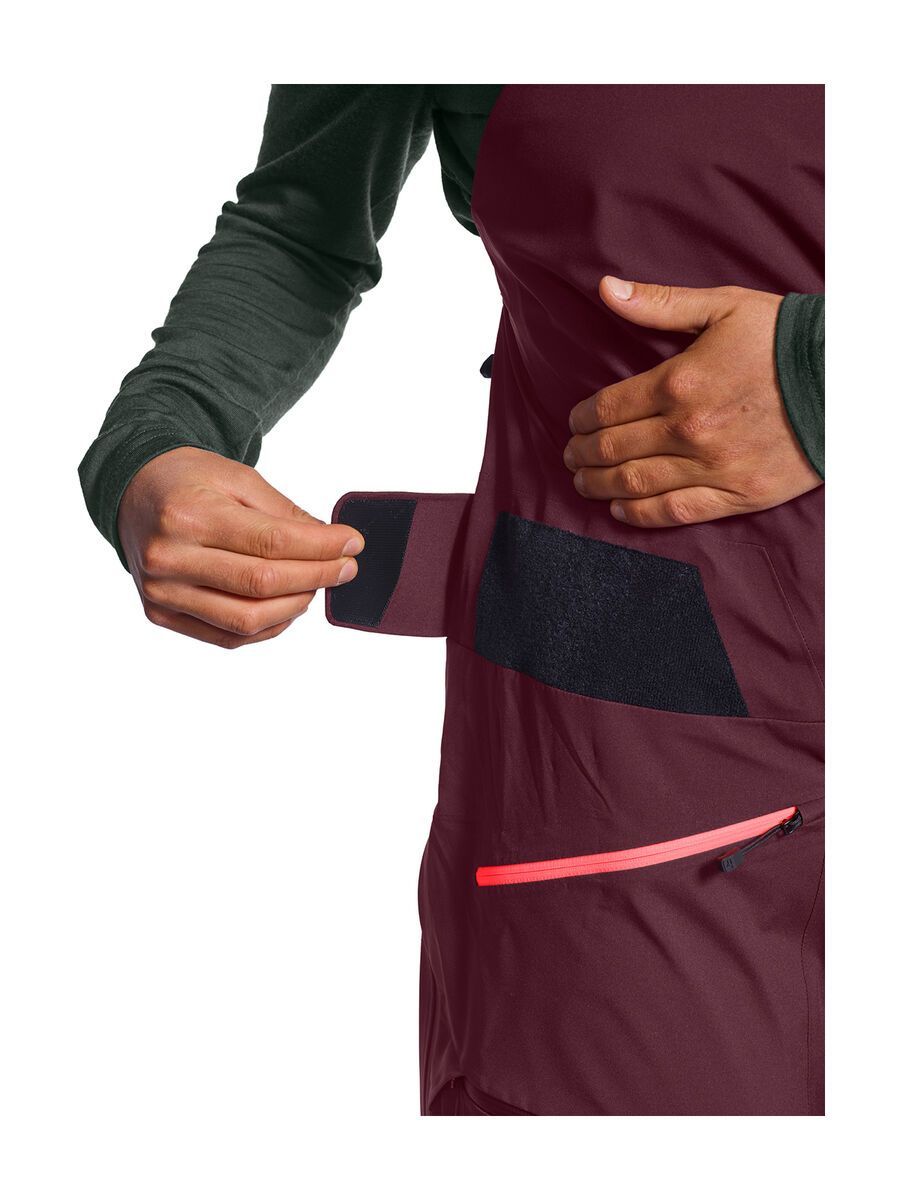 Ortovox 3L Deep Shell Bib Pants W, dark wine - Bild 3