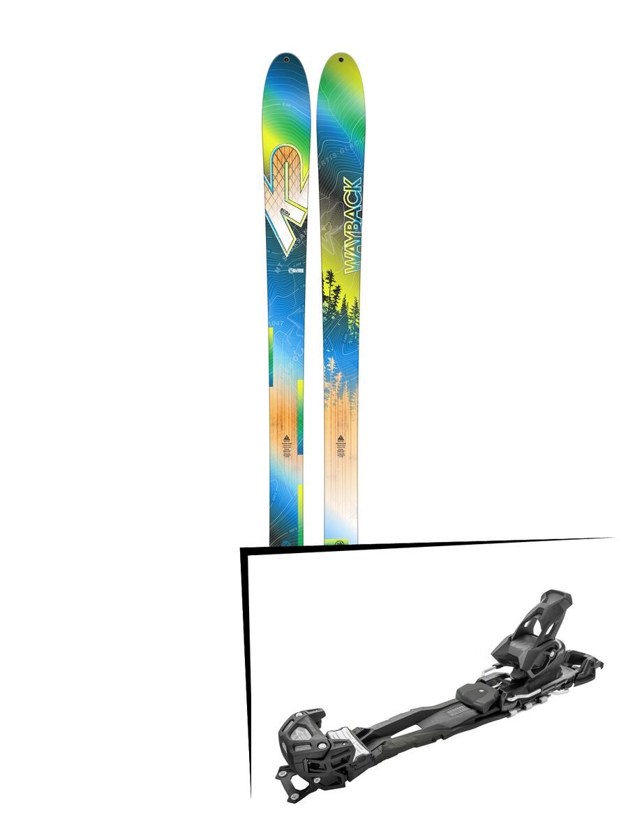 Set: K2 SKI Wayback 82 ECOre 2017 + Tyrolia Adrenalin 13 ohne Bremse, solid black - Skiset - Bild 1
