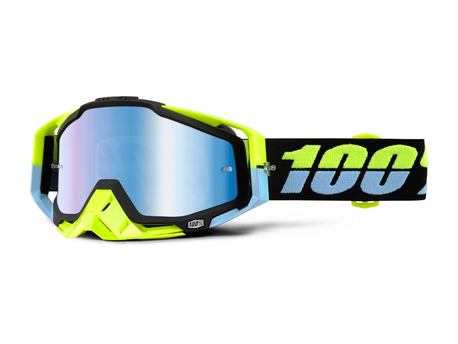 100% Racecraft inkl. WS, antigua/ Lens: mirror blue - Bild 2