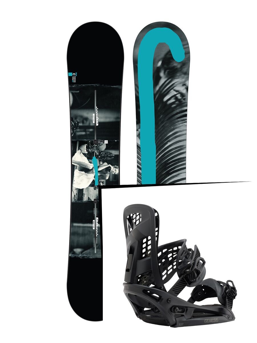 Set: Burton Custom Twin Flying V 2017 +  Genesis EST (1712781S) - Bild 1