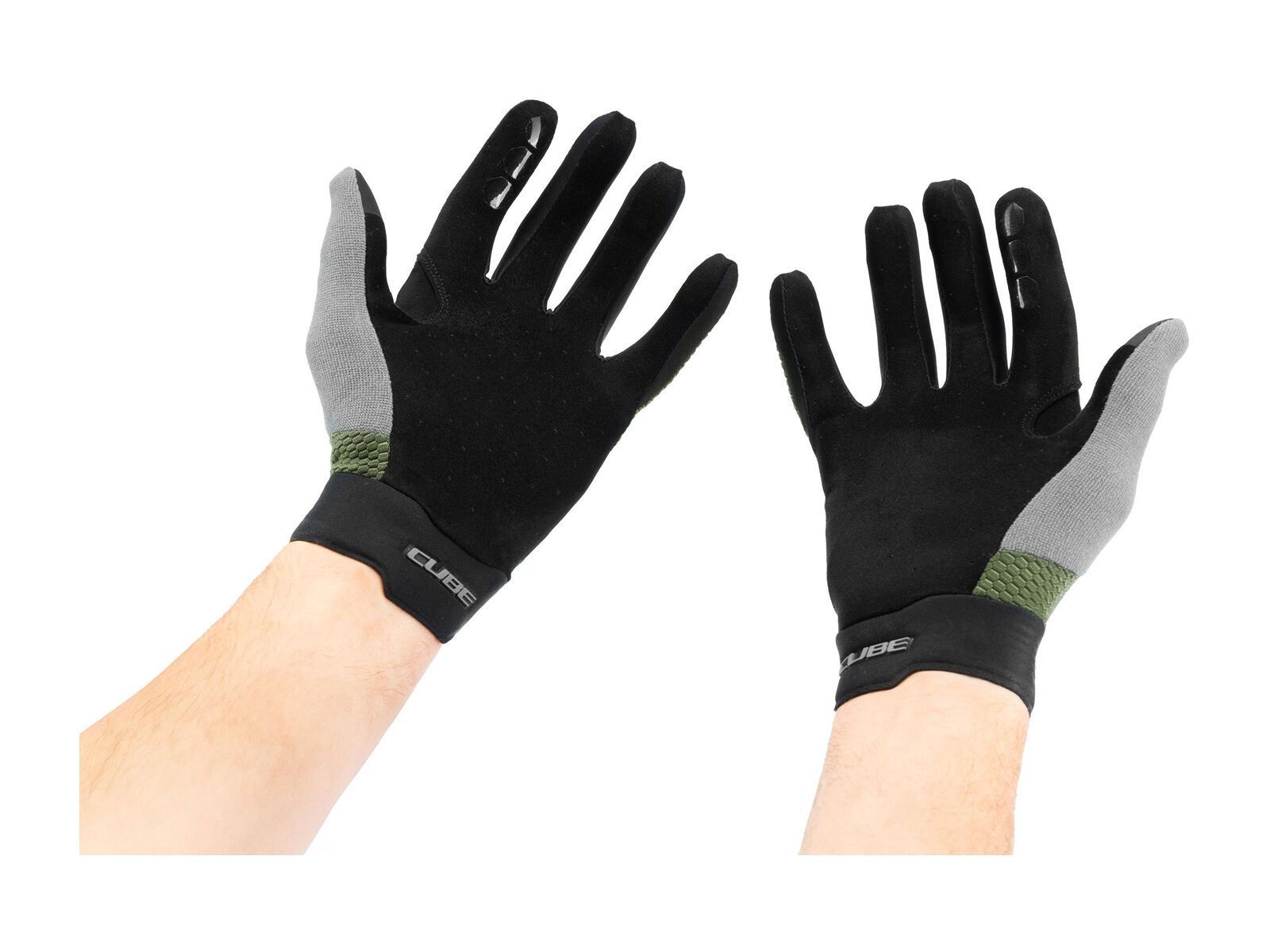 Cube Handschuhe Gravity Langfinger TM, green´n´grey - Bild 6