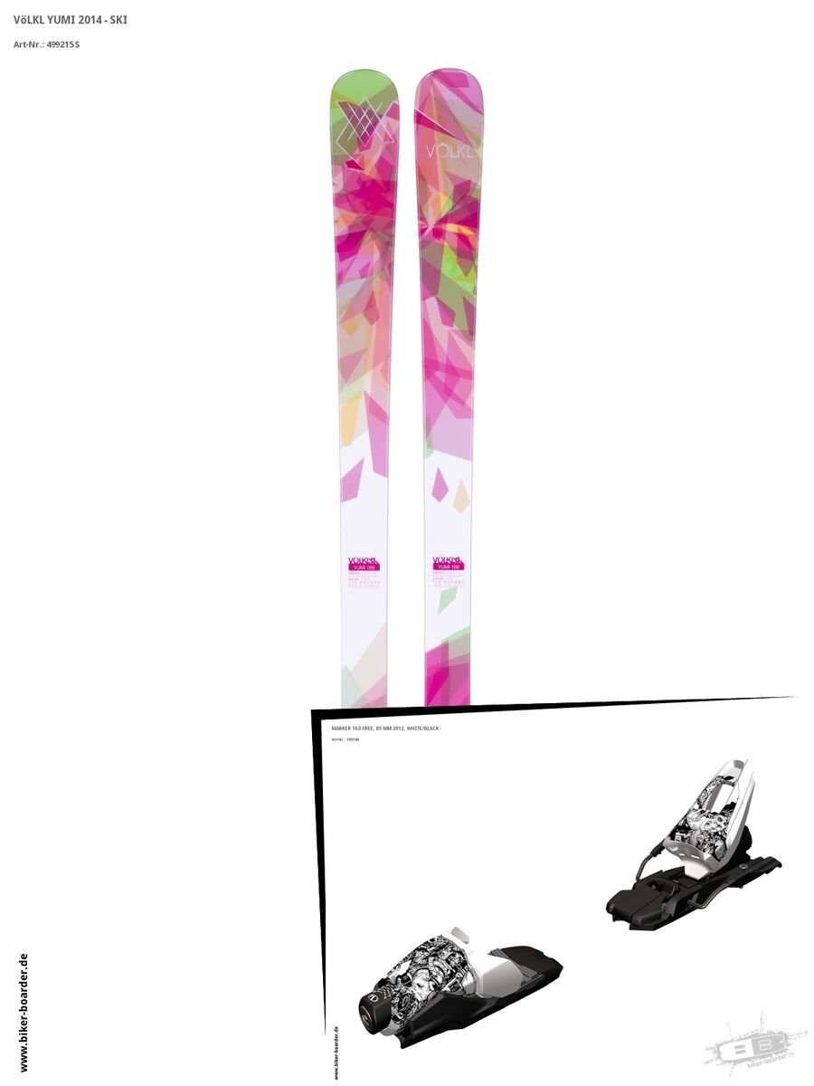 Völkl Set: Yumi 2014 + Marker 10.0 FREE - Bild 1