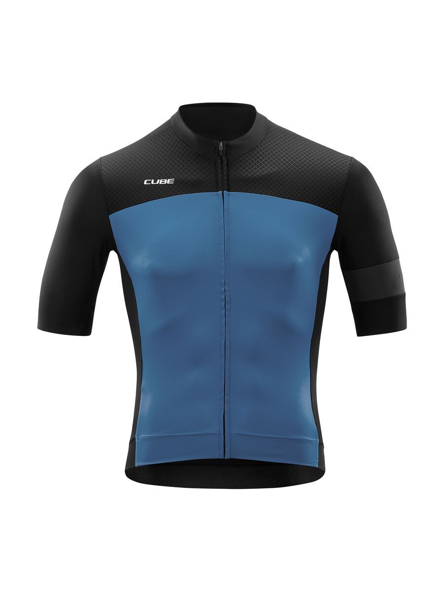 Cube Blackline Trikot kurzarm, black´n´smoke blue - Bild 1