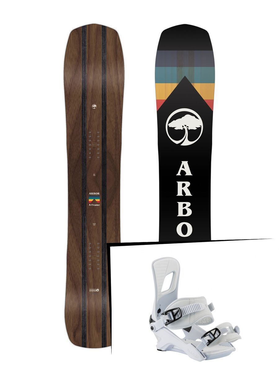 Set: Arbor A-Frame 2019 + Nitro Rambler white - Bild 1