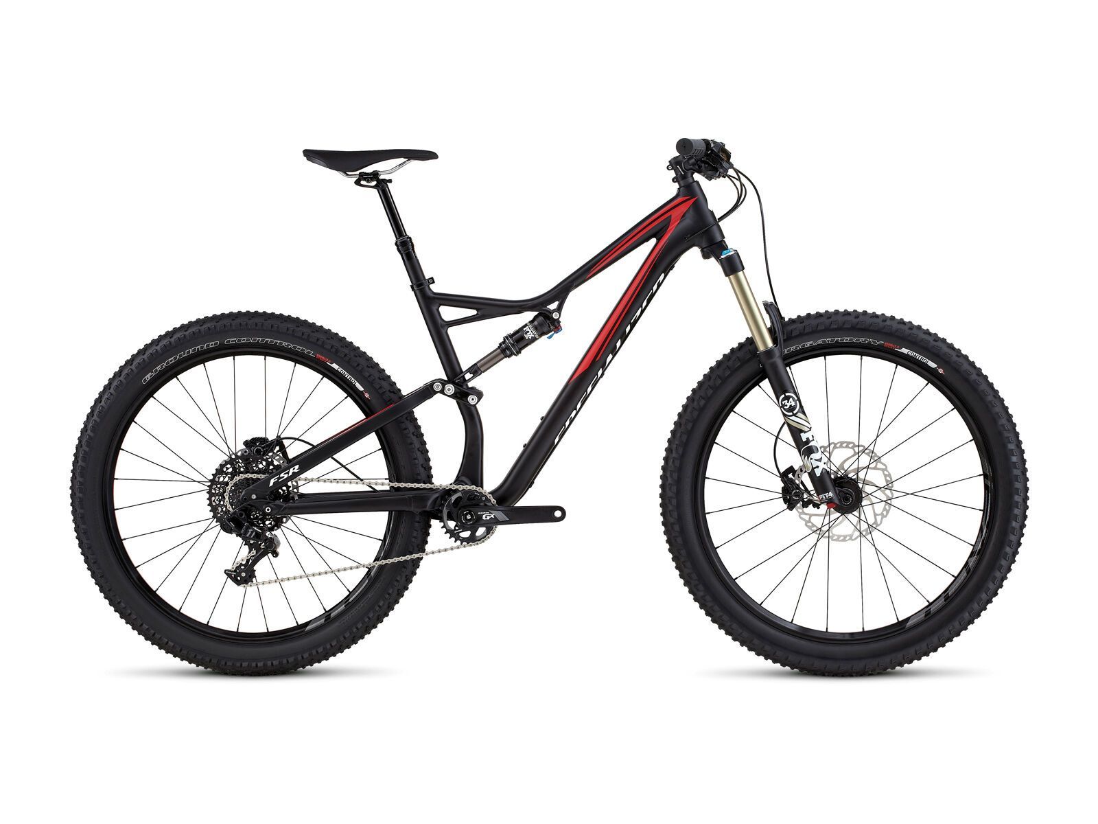 Specialized Stumpjumper FSR Comp 6Fattie, satin black/flo red