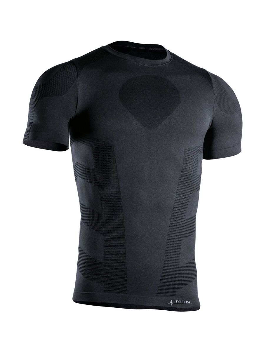 Iron-ic Techno Fleece Short-Sleeve T-Shirt Thermic - Man, black - Bild 1
