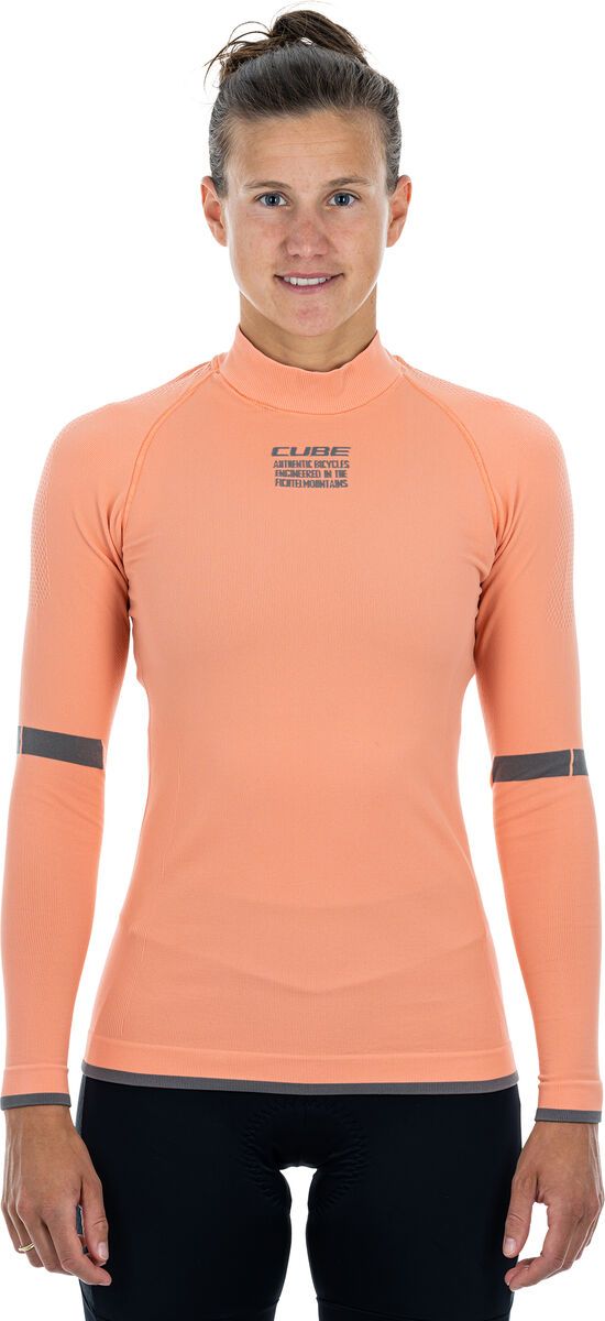 Cube WS Funktionsunterhemd Race Be Warm langarm, coral - Bild 2