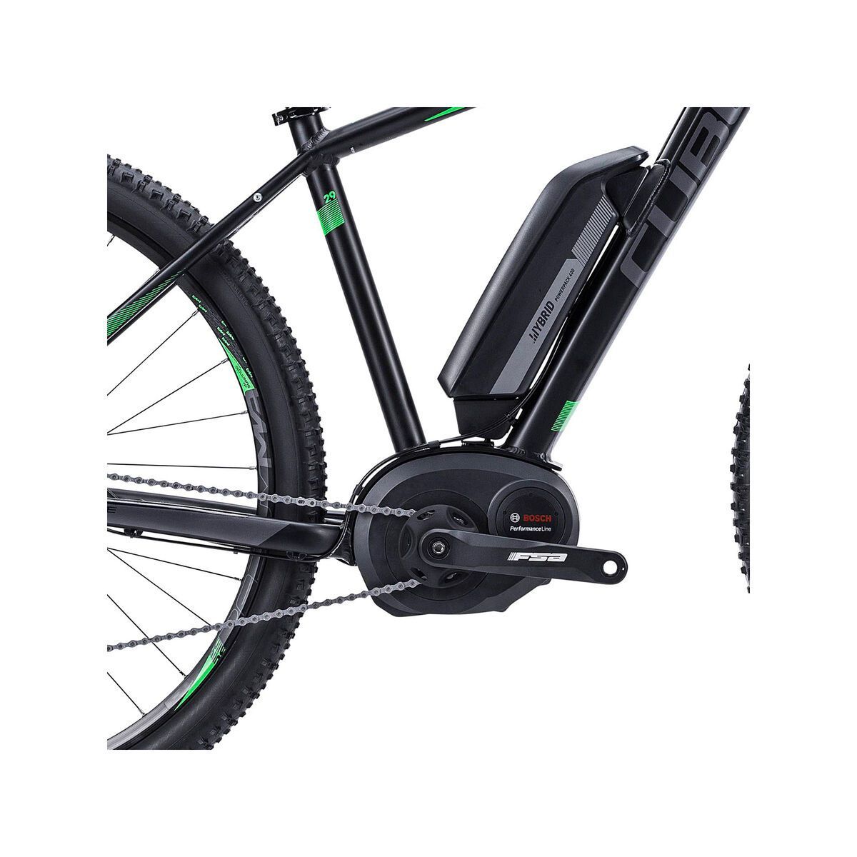 Cube Reaction Hybrid HPA Race 29, black/grey/neongreen - Bild 3