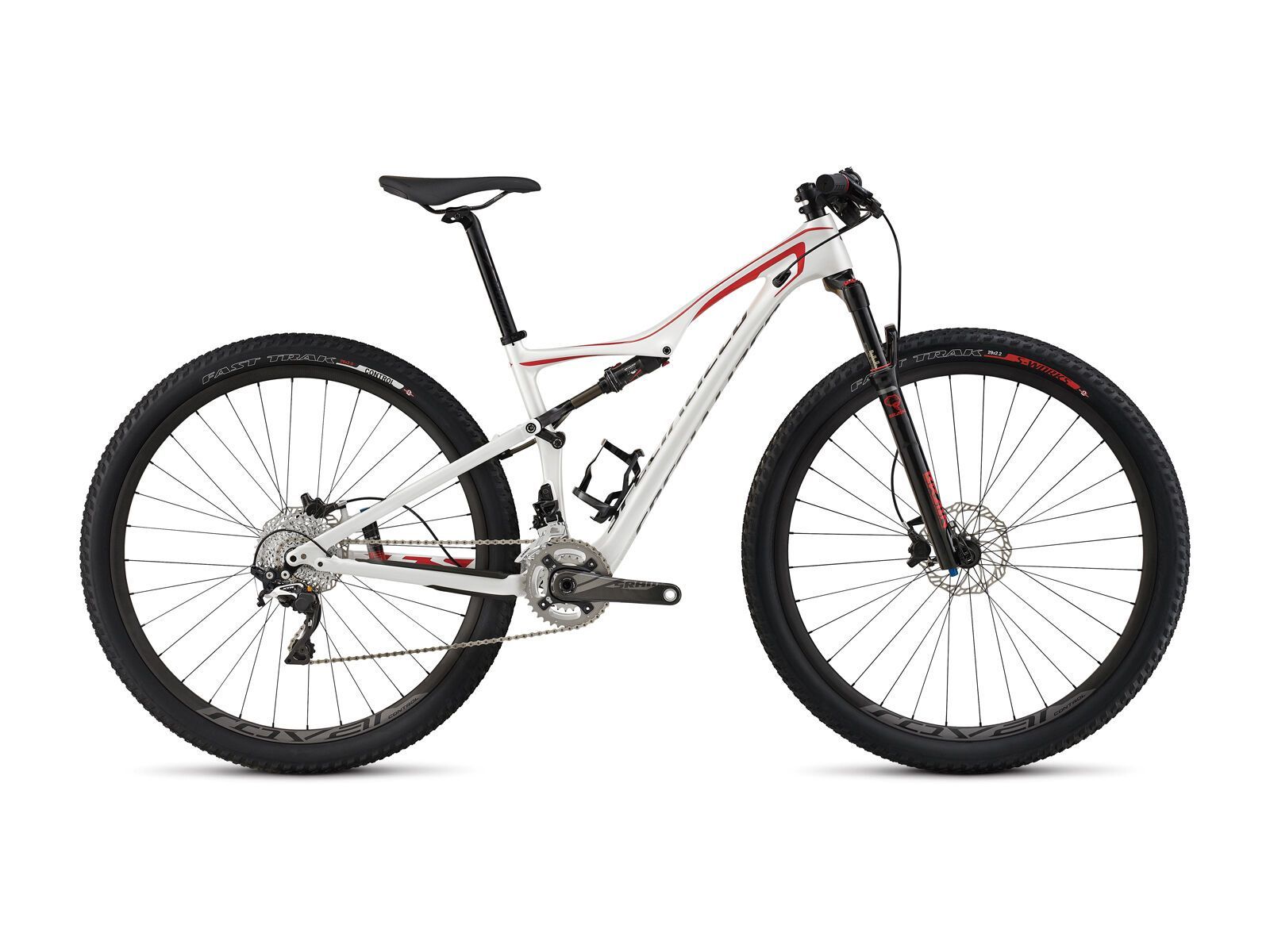 Specialized Era Expert Carbon, Gloss Metallic White/Flo Red/Charcoal - Bild 1