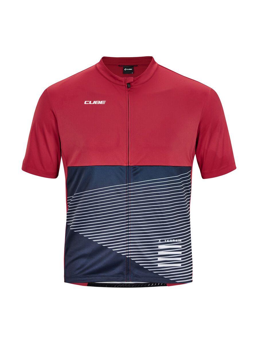 Cube ATX Trikot Full Zip kurzarm, red - Bild 1