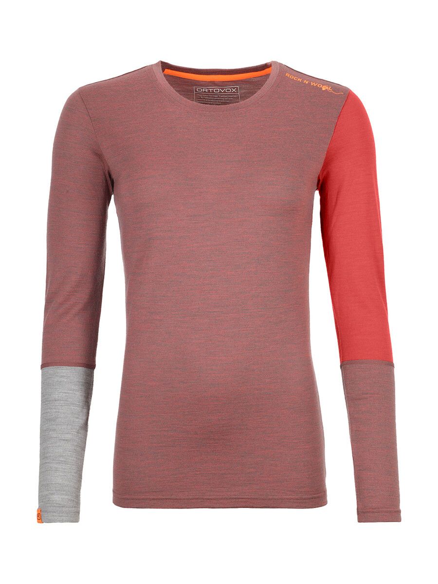 Ortovox 185 Merino Rock'n'Wool Long Sleeve W, blush blend - Bild 1