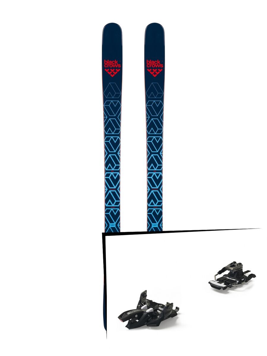 Set: Black Crows Captis 2019 + Marker Alpinist 12 Long Travel black/titanium - Bild 1