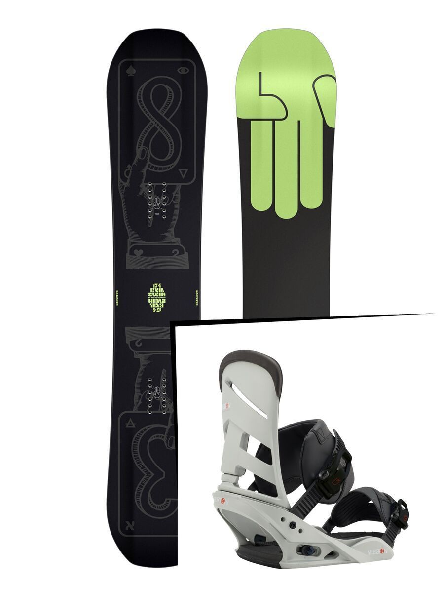 Set: Bataleon Evil Twin 2017 + Burton Mission (1712876S) - Bild 1