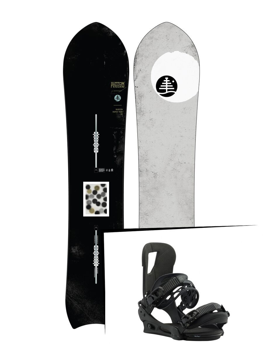 Set: Burton Family Tree Bottom Feeder 2019 + Burton Cartel black matte - Bild 1