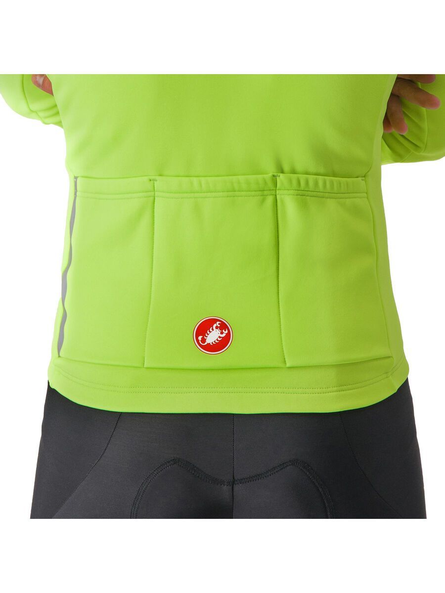 Castelli Entrata Thermal Jersey, electric lime/dark gray - Bild 3