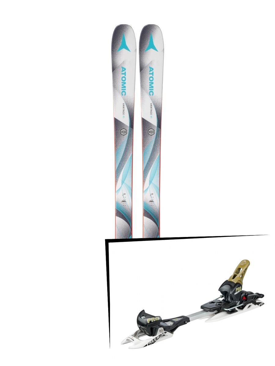 Set: Atomic Vantage 85 W 2018 + Fritschi Diamir Freeride Pro schwarz/oliv - Bild 1