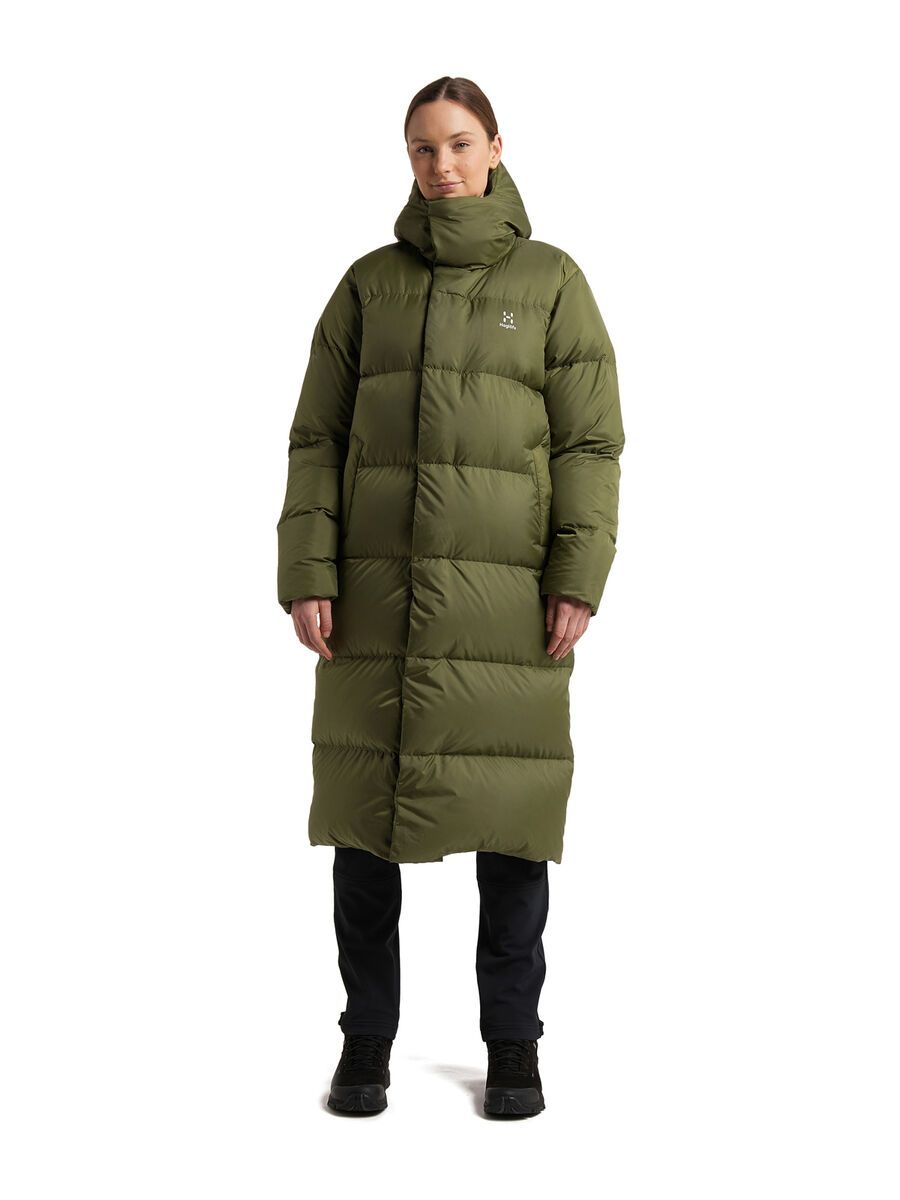 Haglöfs Long Down Parka Women, olive green - Bild 6