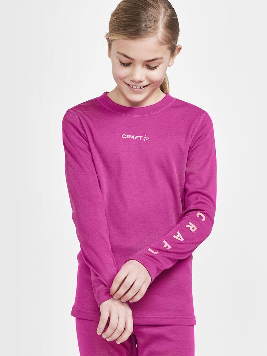 Craft Core Warm Baselayer Set Junior, roxo-coral - Bild 6