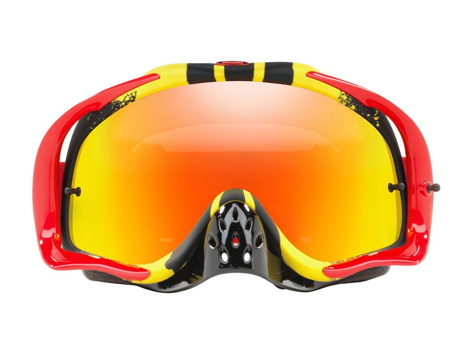 Oakley Crowbar MX inkl. Wechselscheibe, pinned race yellow red/Lens: fire iridium & clear - Bild 3