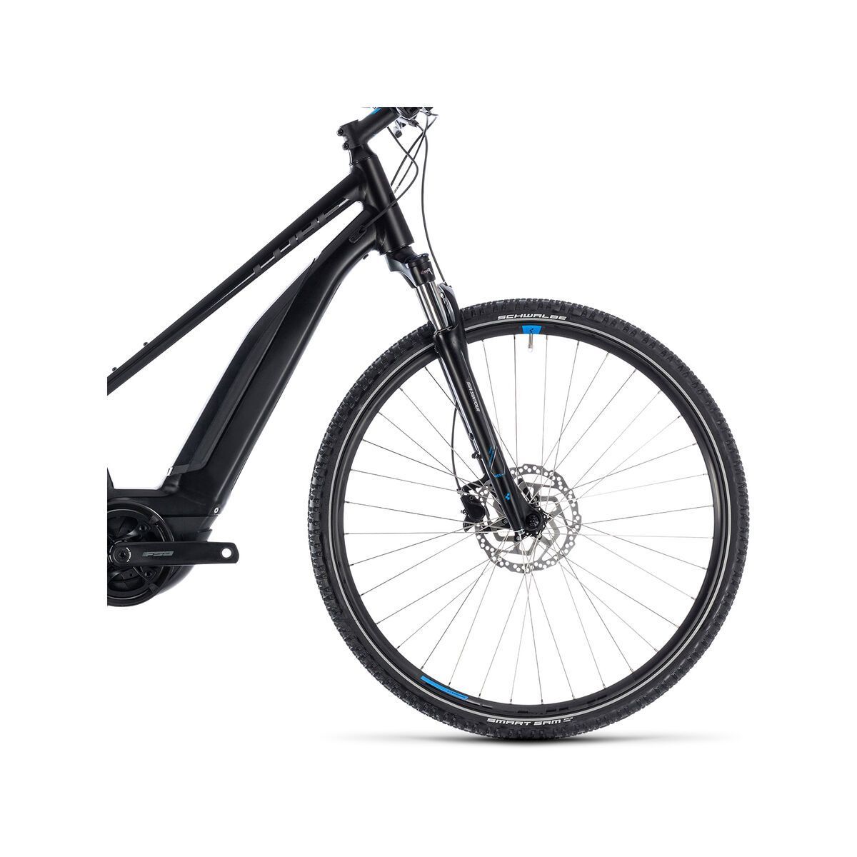 Cube Cross Hybrid ONE 500 Trapeze, black´n´blue - Bild 3