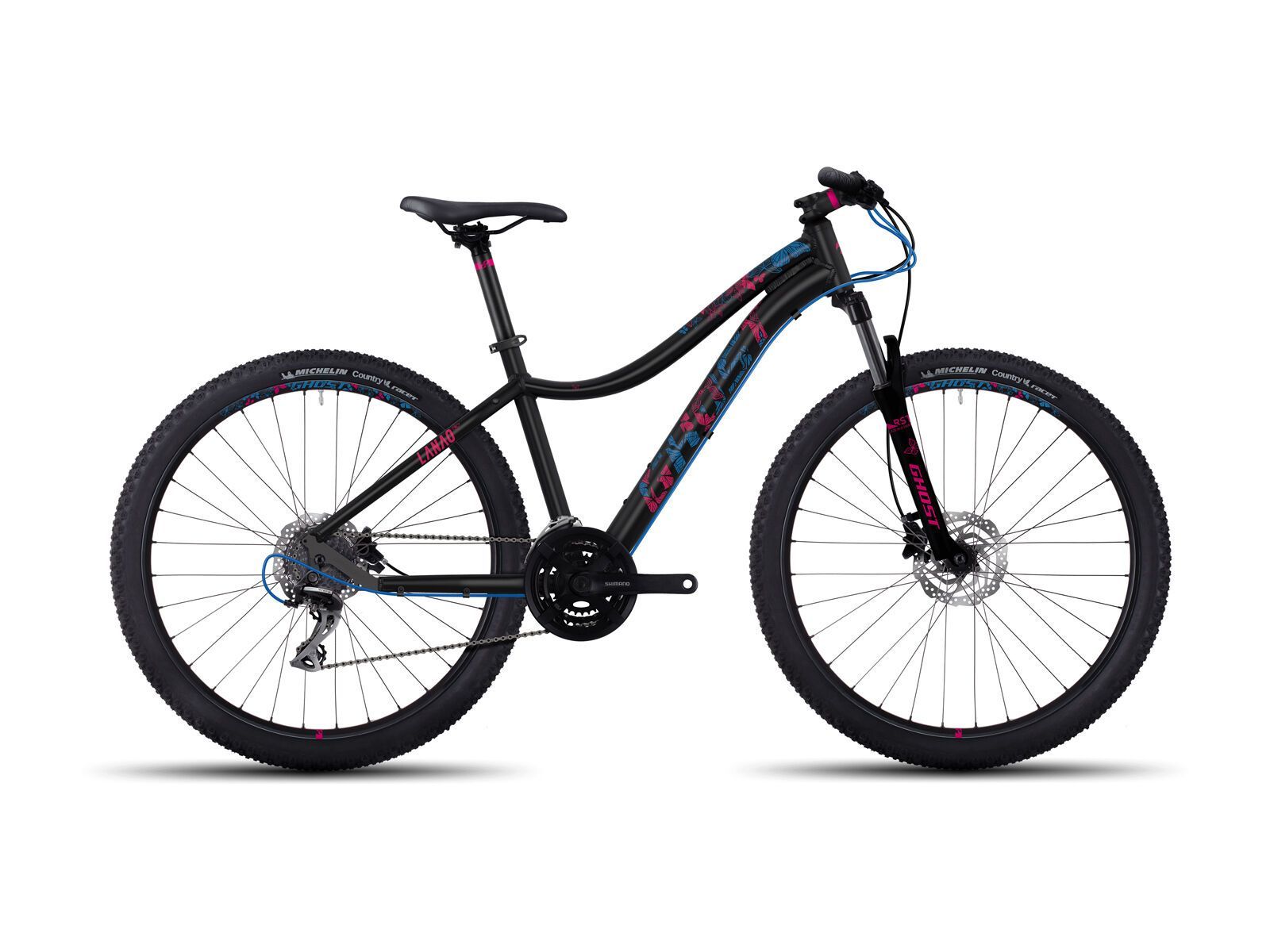 Ghost Lanao 2 AL 27.5, night black/riot blue/fuchsia pink - Bild 1