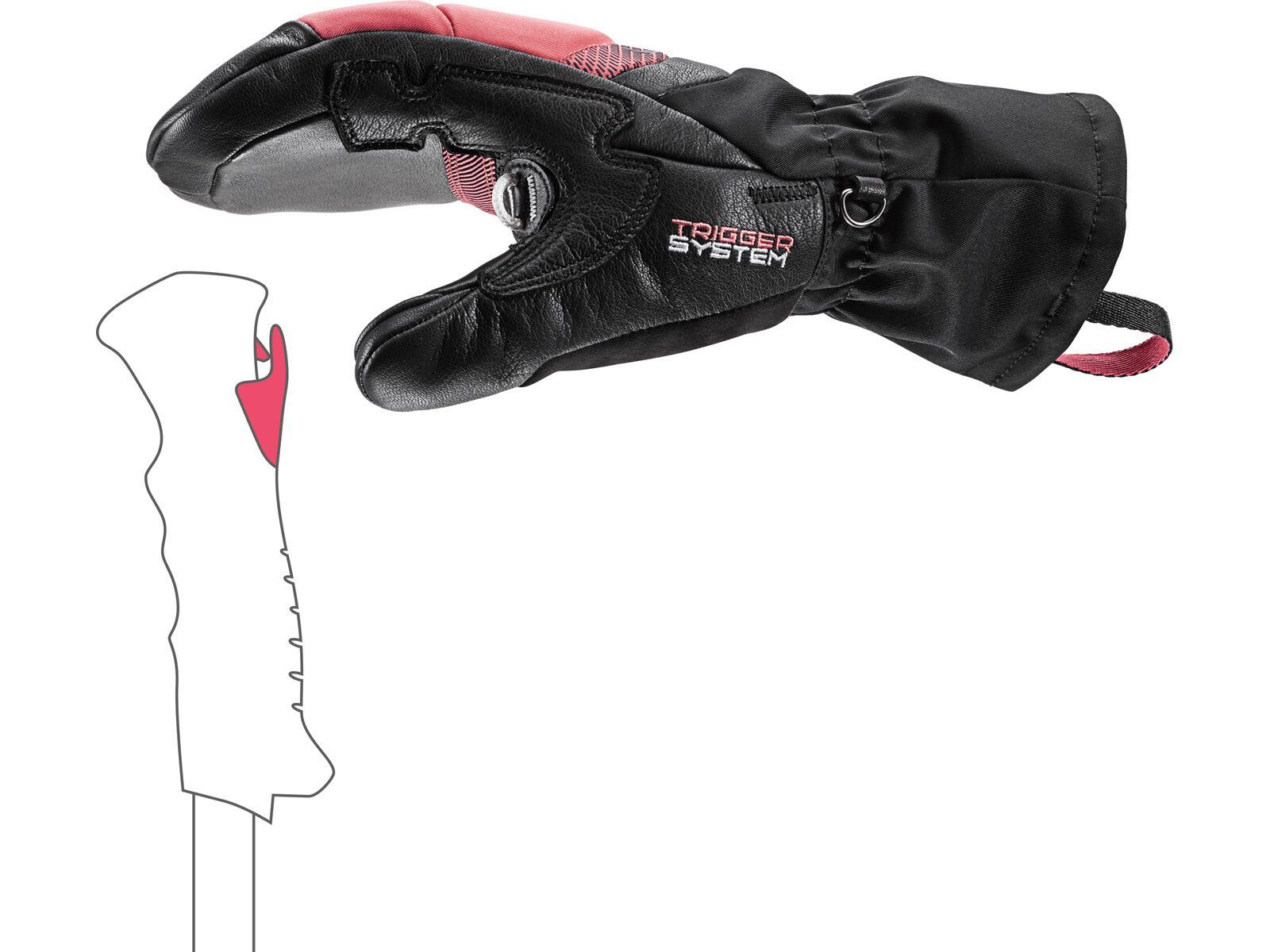 Leki Griffin Base 3D Women Mitt, black/rosé - Bild 6