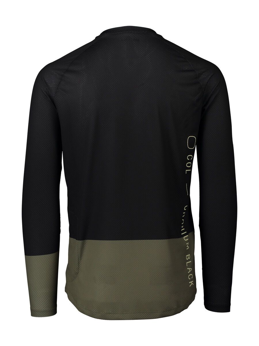 POC MTB Pure LS Jersey, uranium black/epidote green - Bild 2