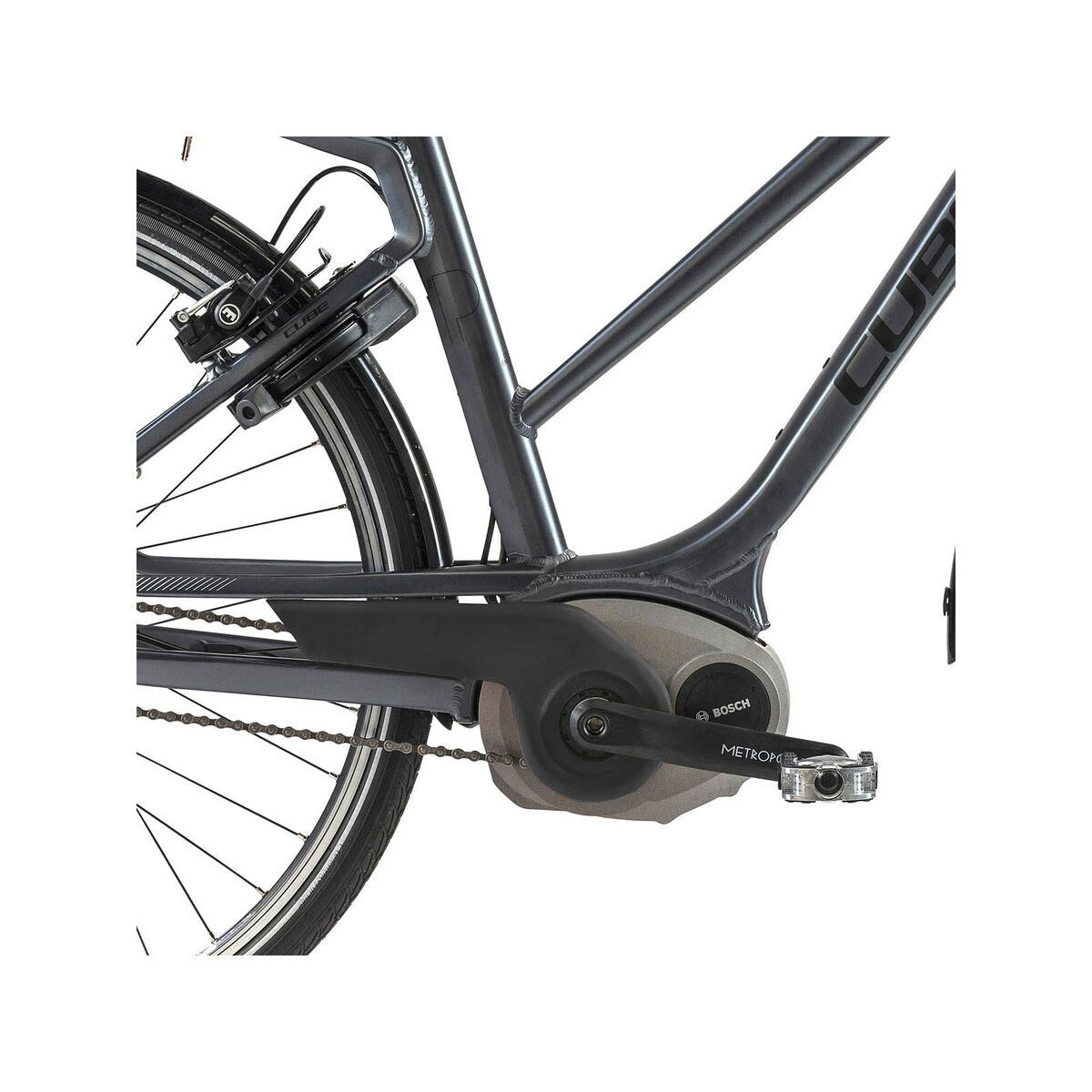 Cube Travel Hybrid Pro Lady, anthrazit/black/white/red - Bild 3