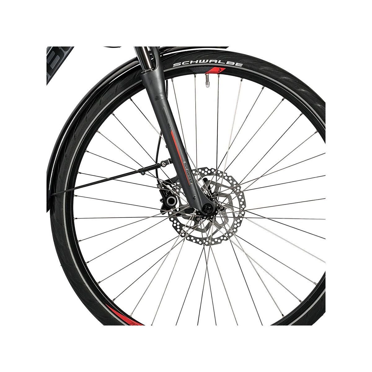 Cube Touring Hybrid 400, grey´n´red - Bild 2