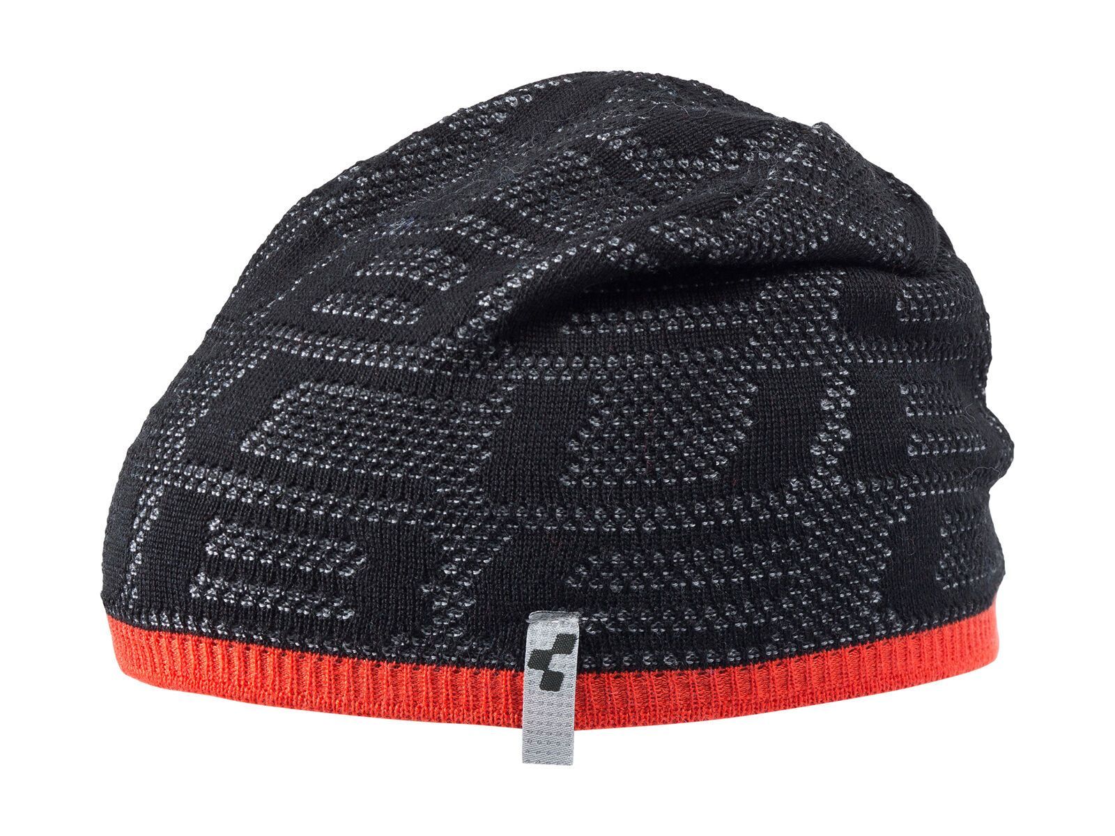 Cube Beanie Logo Blackline, anthracite´n´red - Bild 1