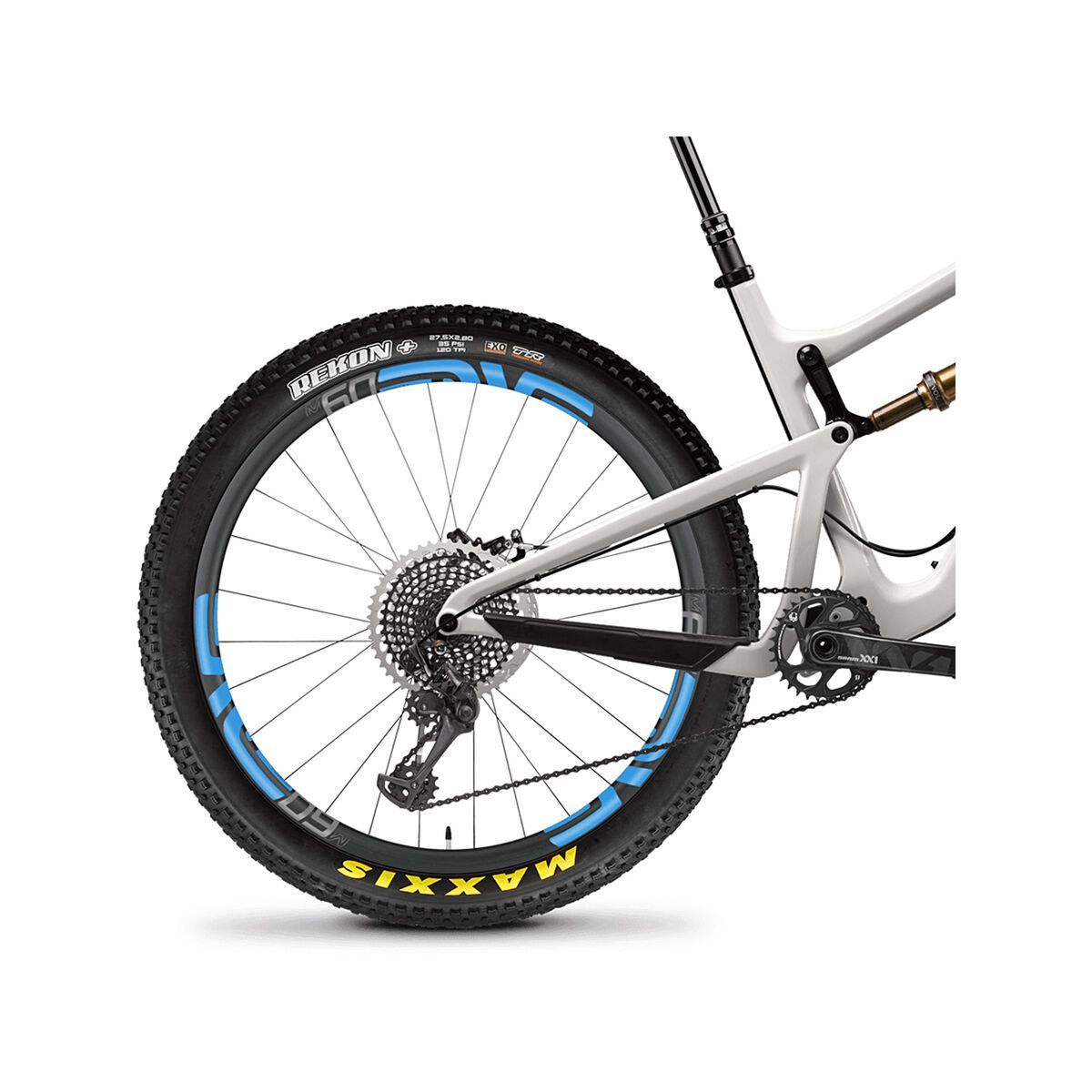 Santa Cruz Hightower CC XX1 ENVE 27.5 Plus, gloss cannery grey and blue - Bild 5