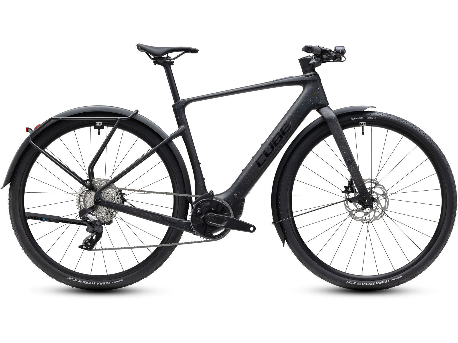 Cube Nulane Hybrid C:62 SLX 400X FE, mineralblack´n´orange - Bild 1