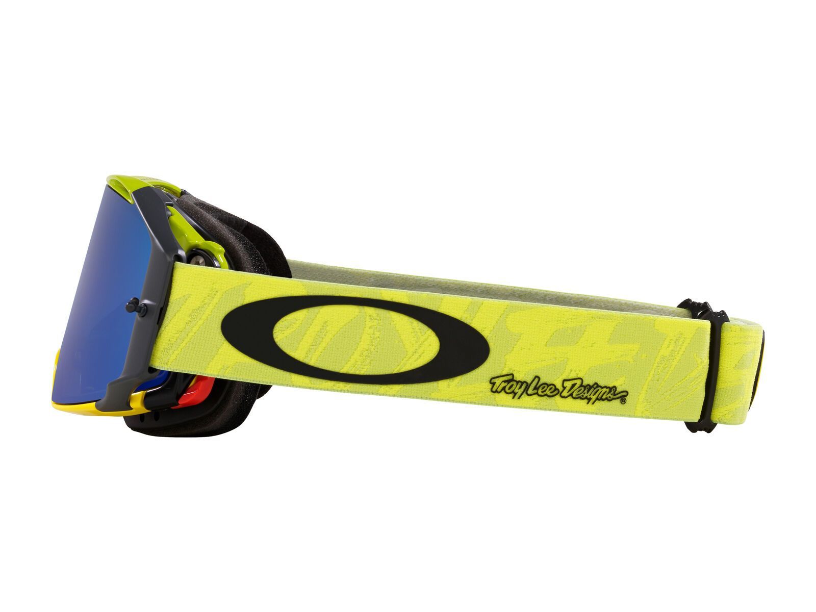 Oakley Airbrake MTB Troy Lee Designs, Black Ice Iridium, revel yellow - Bild 2
