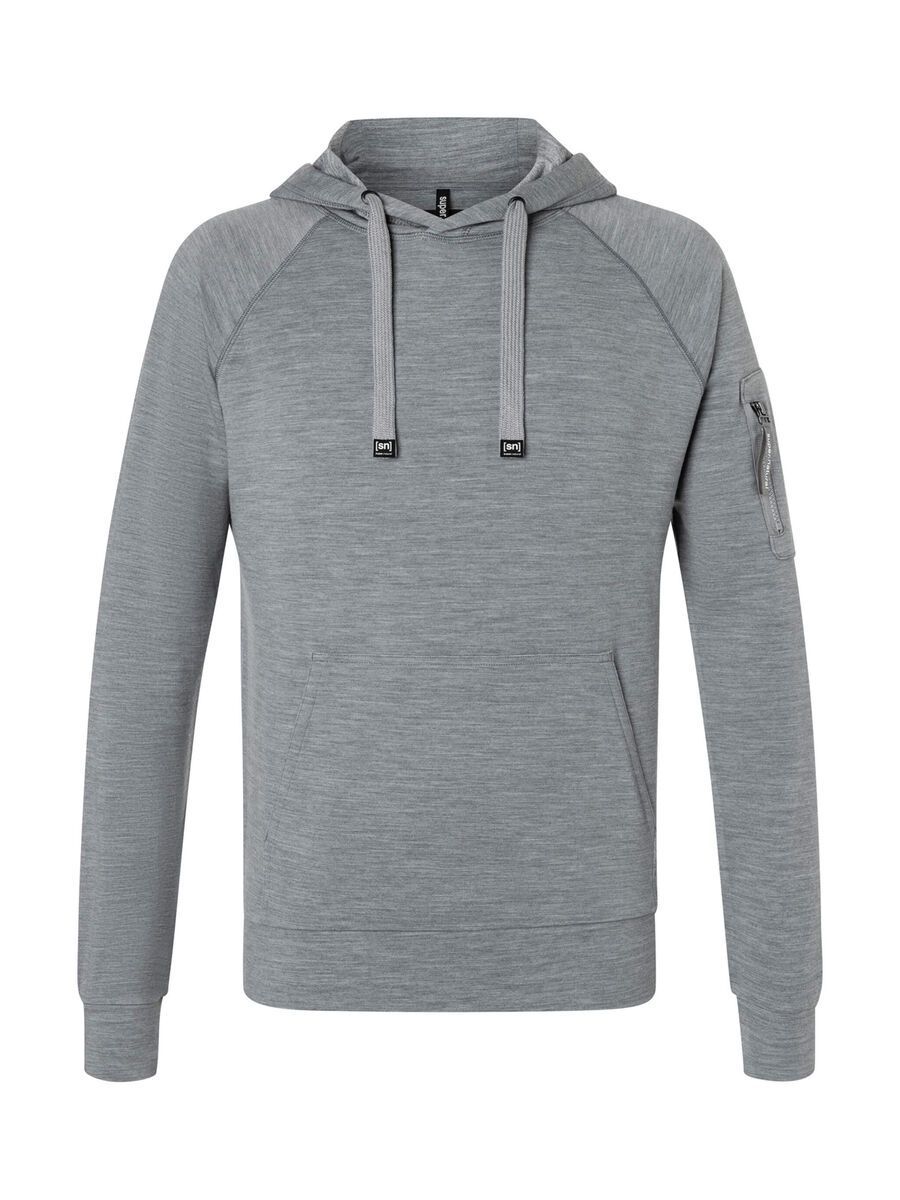 super.natural Favourite Pocket Hoodie Herren, cashmere grey melange - Bild 1