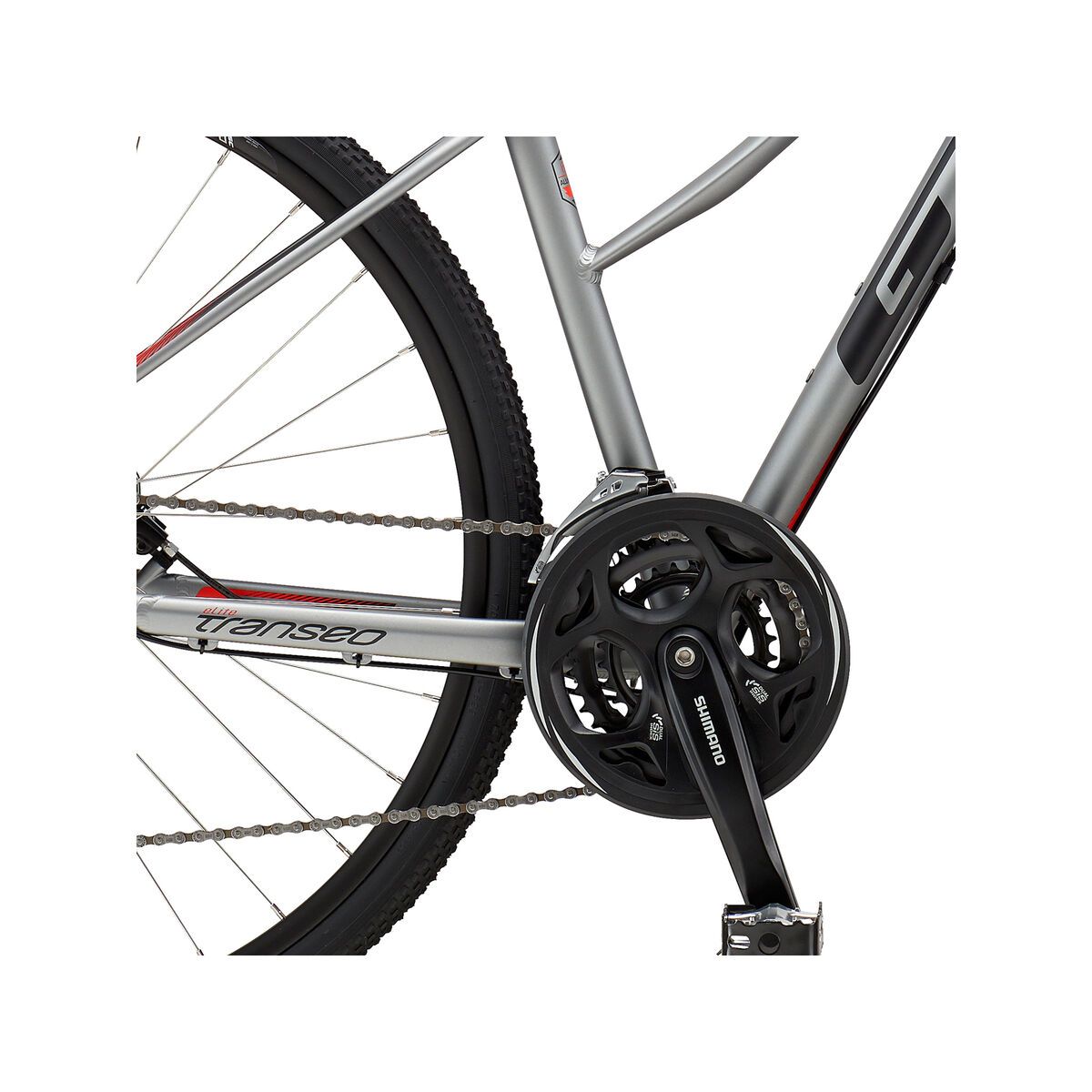 GT Transeo Elite Step Thru, satin silver w/ black & red - Bild 4