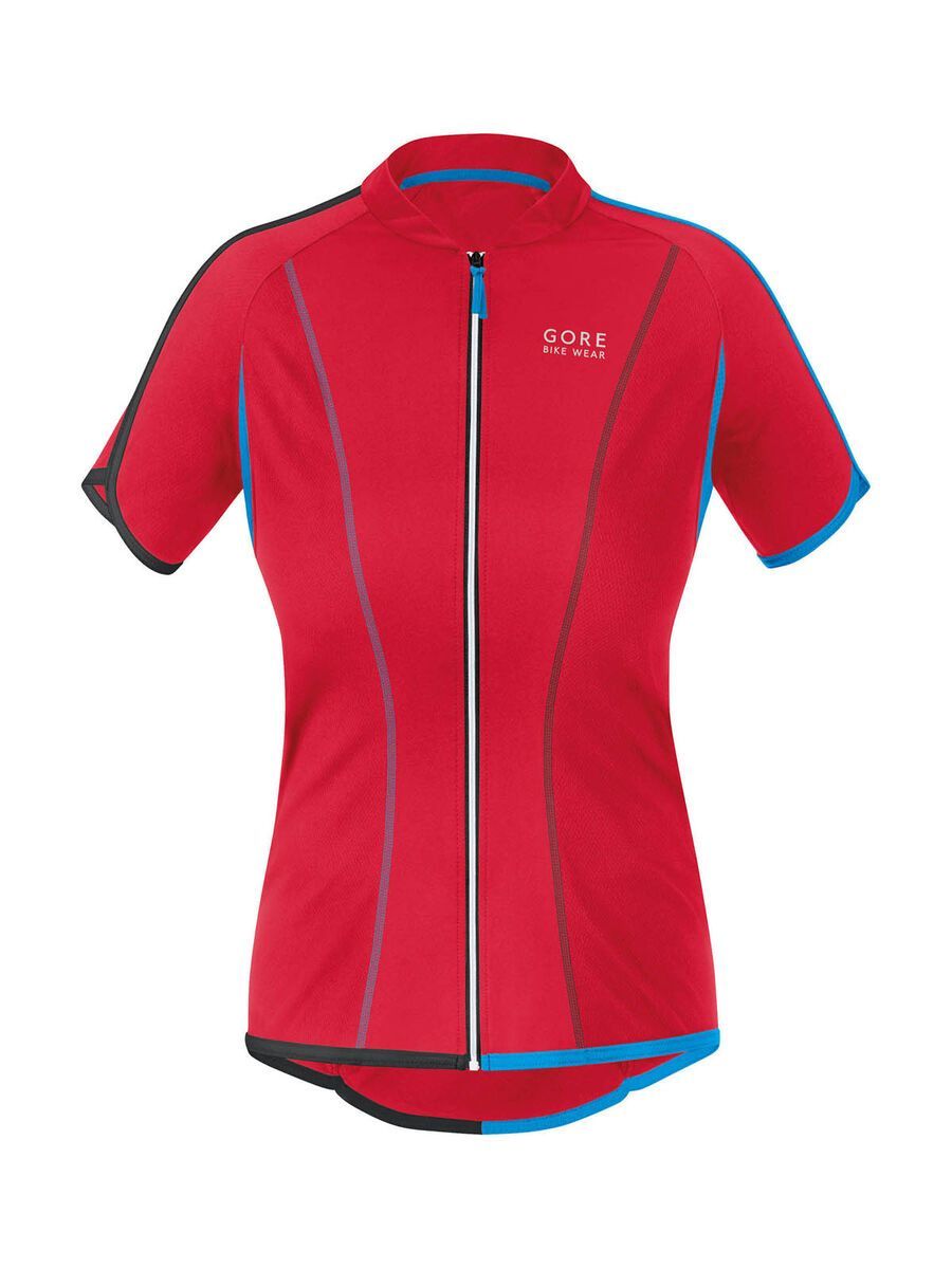 Gore Bike Wear Countdown 3.0 Full-Zip Lady Trikot, rich red/waterfall blue - Bild 1