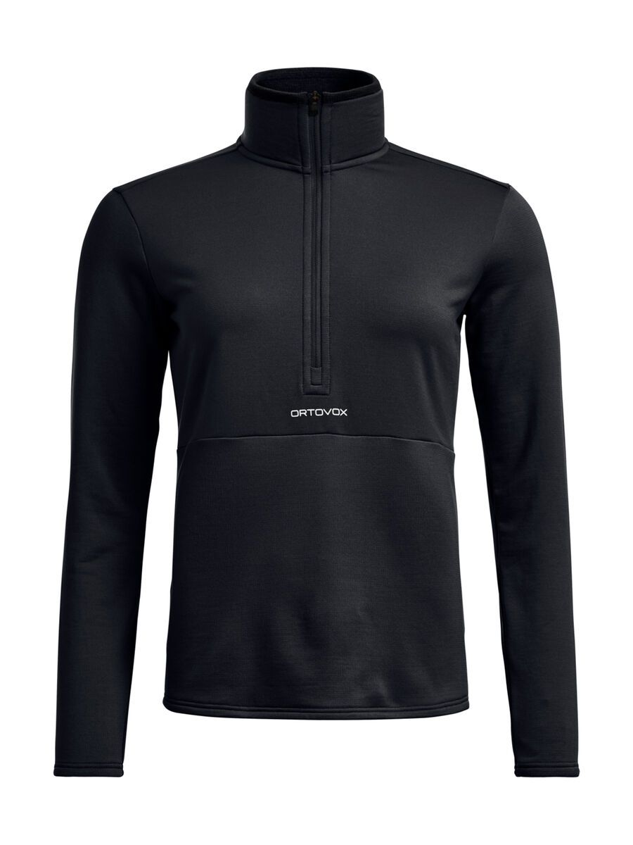 Ortovox Fleece Light Zip Neck W, black raven - Bild 1