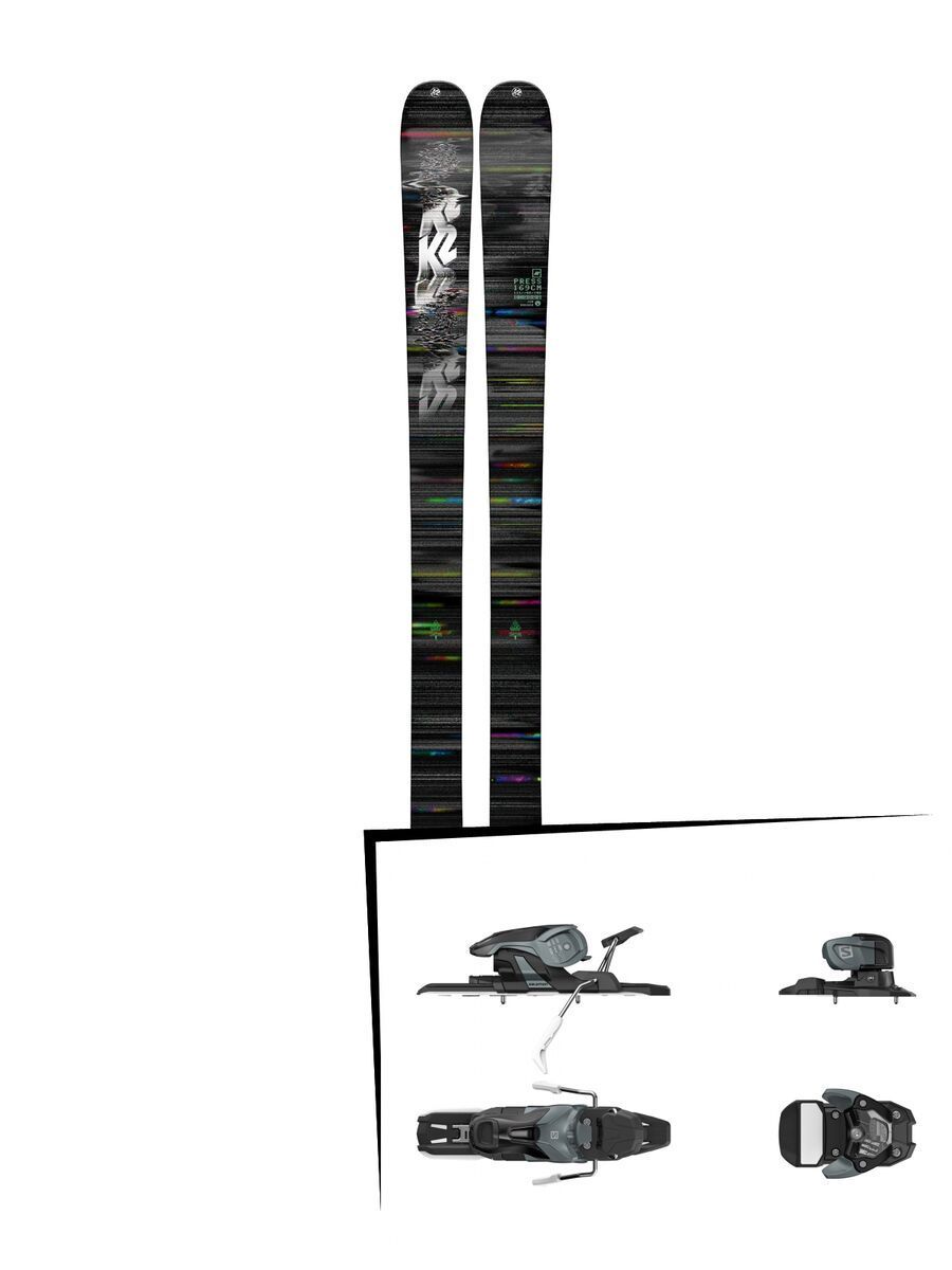 Set: K2 SKI Press 2018 + Salomon Warden 11 dark grey/black - Bild 1