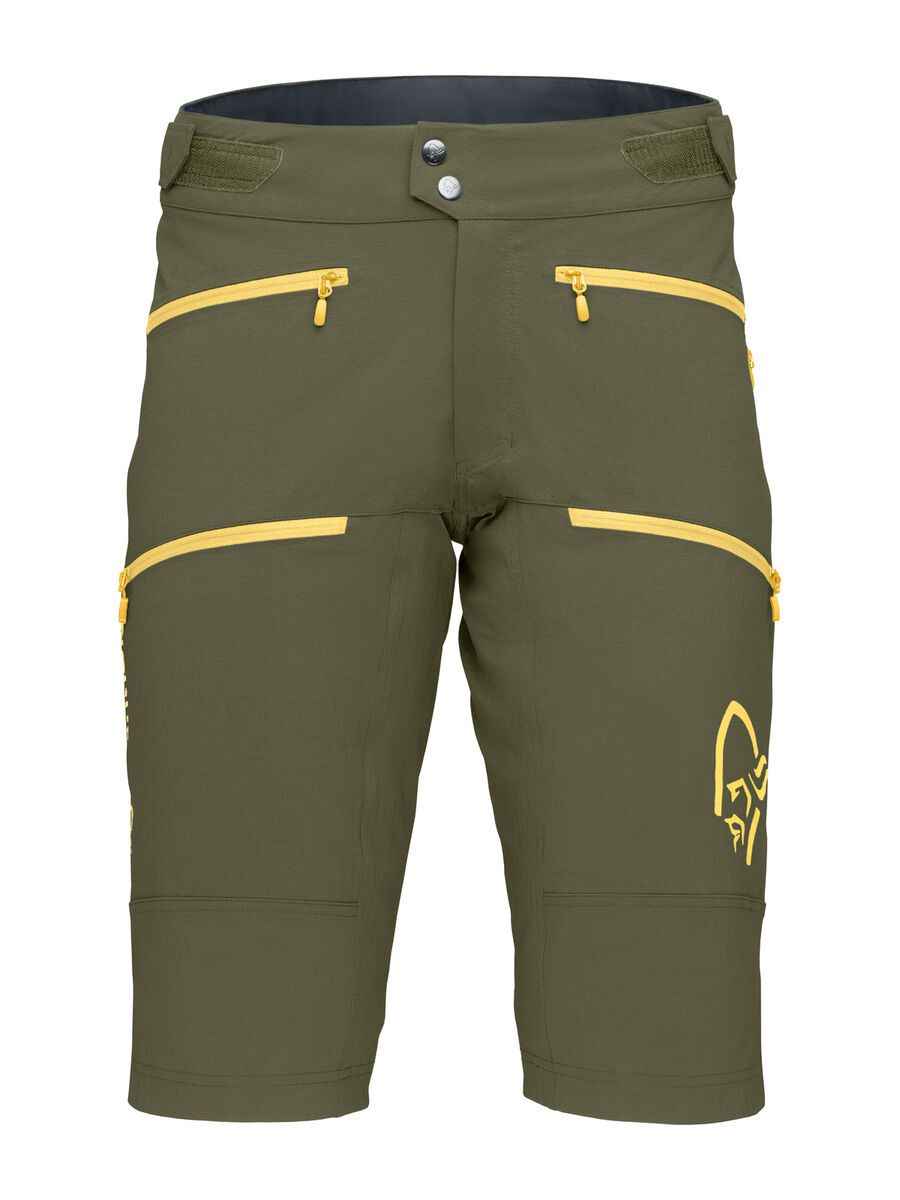 Norrona fjørå flex¹ heavy duty Shorts M's, olive night/lemon chrome - Bild 1