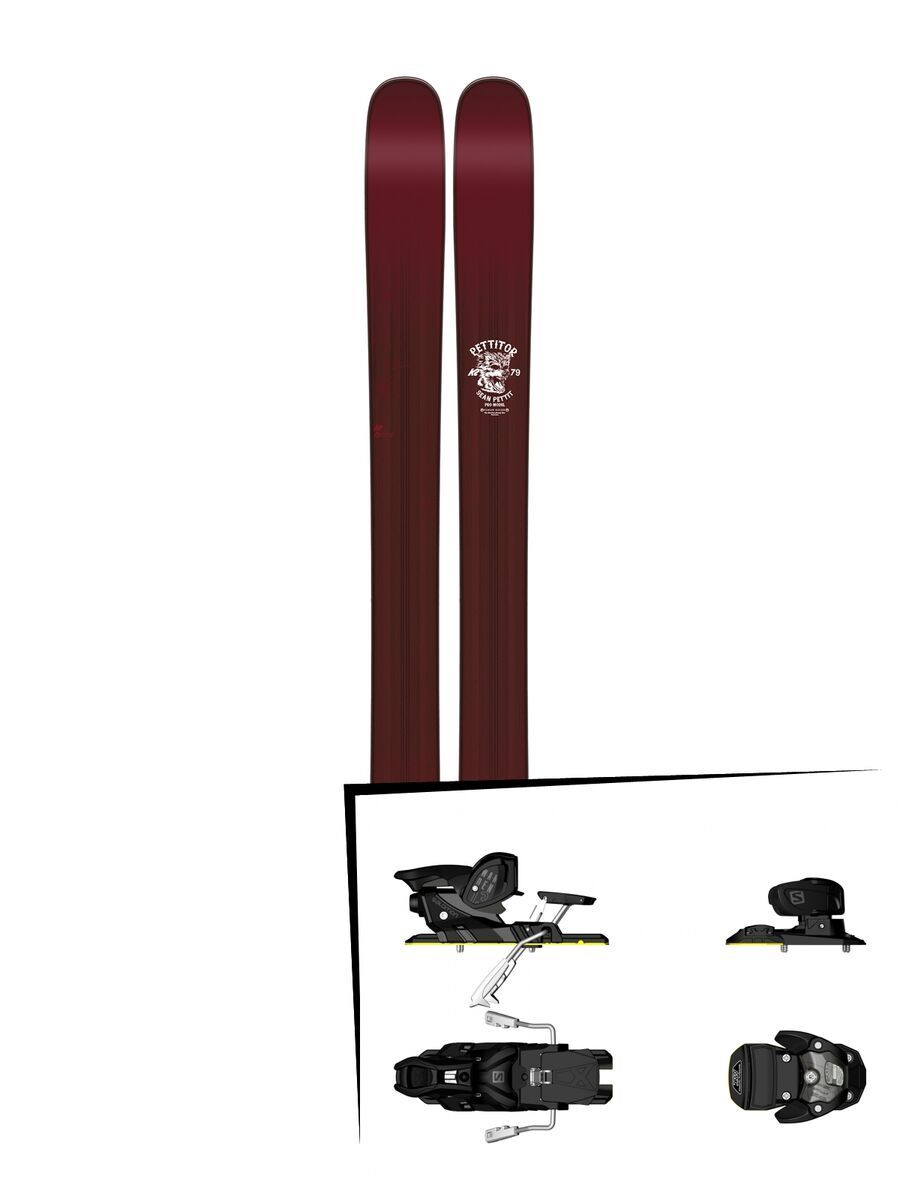 K2 SKI Set: Pettitor 2016 + Salomon Warden MNC 13 - Bild 1
