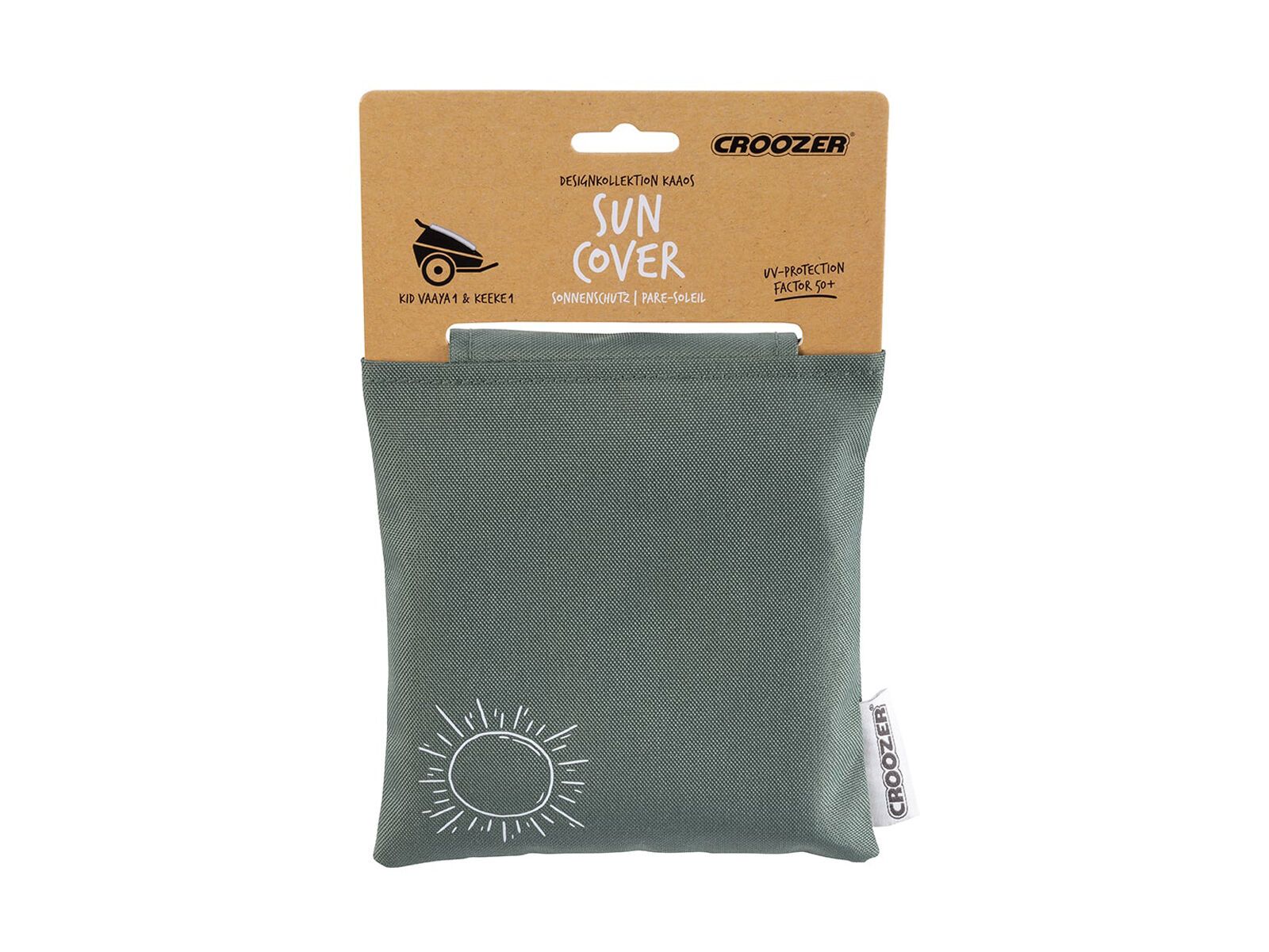 Croozer Sonnenschutz für Kid Einsitzer ab 2014, jungle green - Bild 3