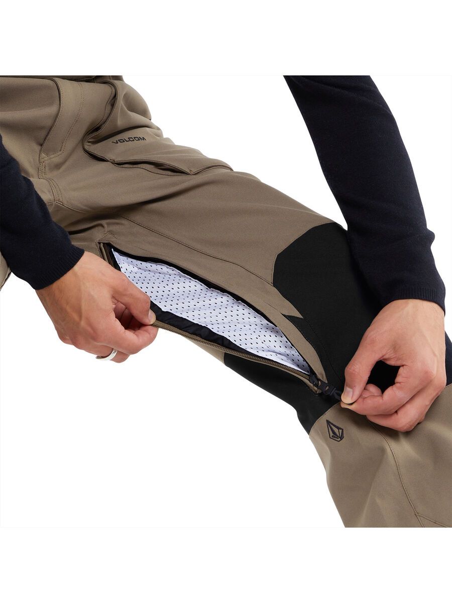 Volcom Roan Bib Overall, teak - Bild 7