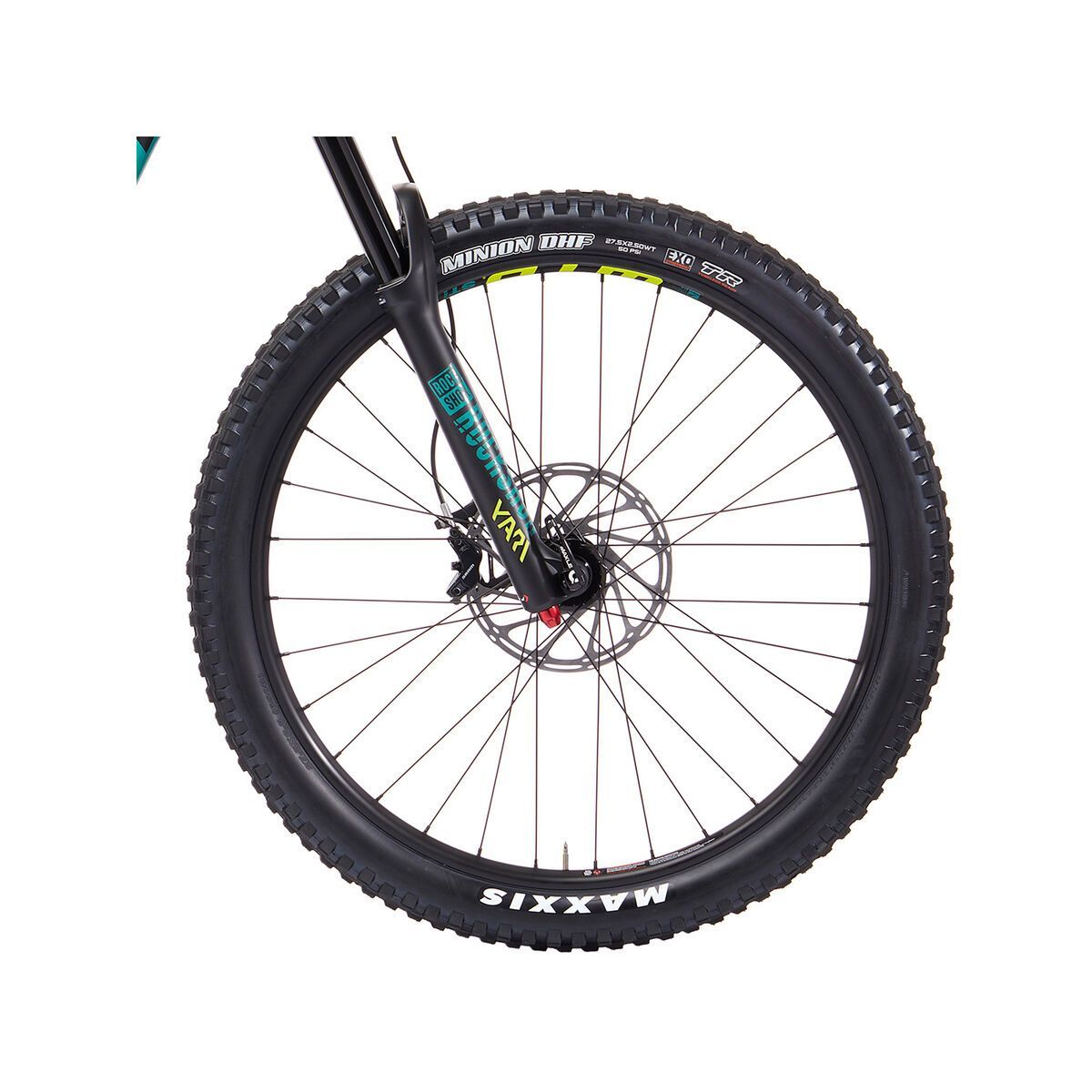 Kona Process 153 27.5, matt black w/ gloss emerald green & yellow decals - Bild 3