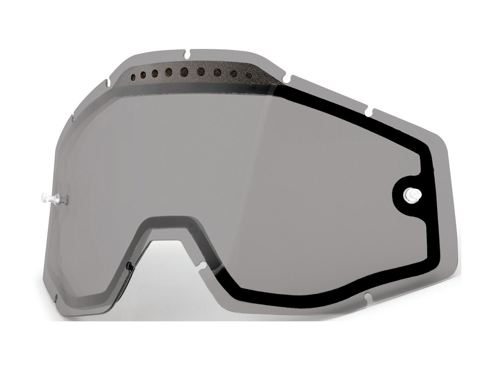 100% Racecraft/Accuri/Strata Vented Dual Replacement Lens, smoke - Bild 1