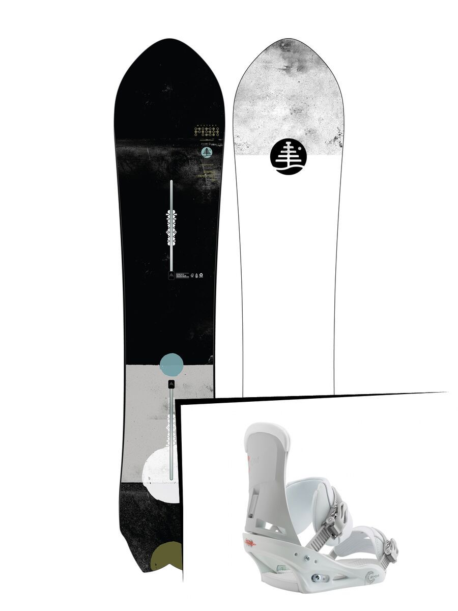 Set: Burton Family Tree Mystery Fish 2019 + Burton Custom white - Bild 1