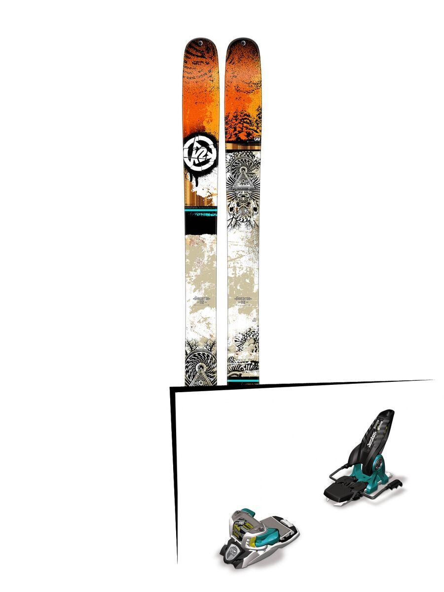 K2 SKI Set: Shreditor 112 2015 + Marker Jester 16 - Bild 1