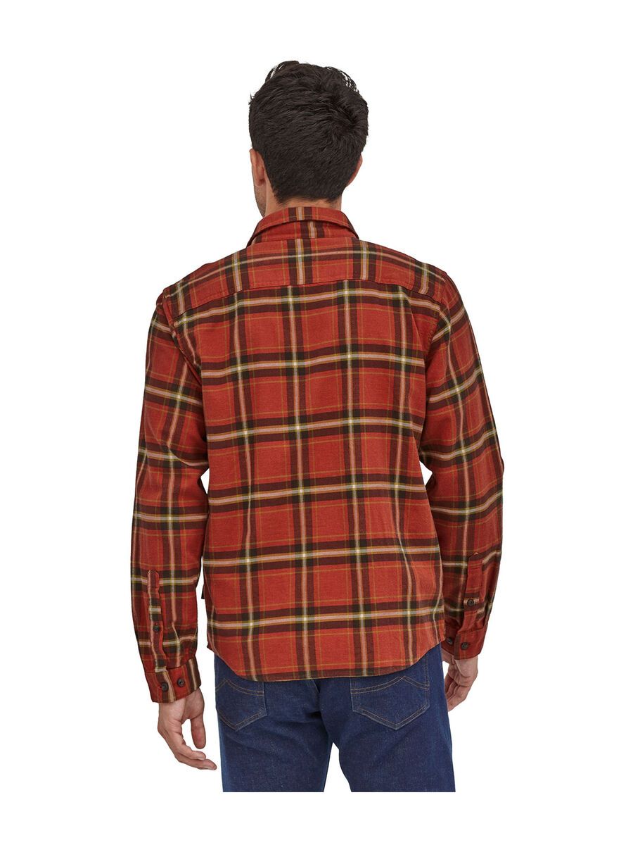 Patagonia Men's Long-Sleeved Lightweight Fjord Flannel Shirt, lawrence: hot ember - Bild 2