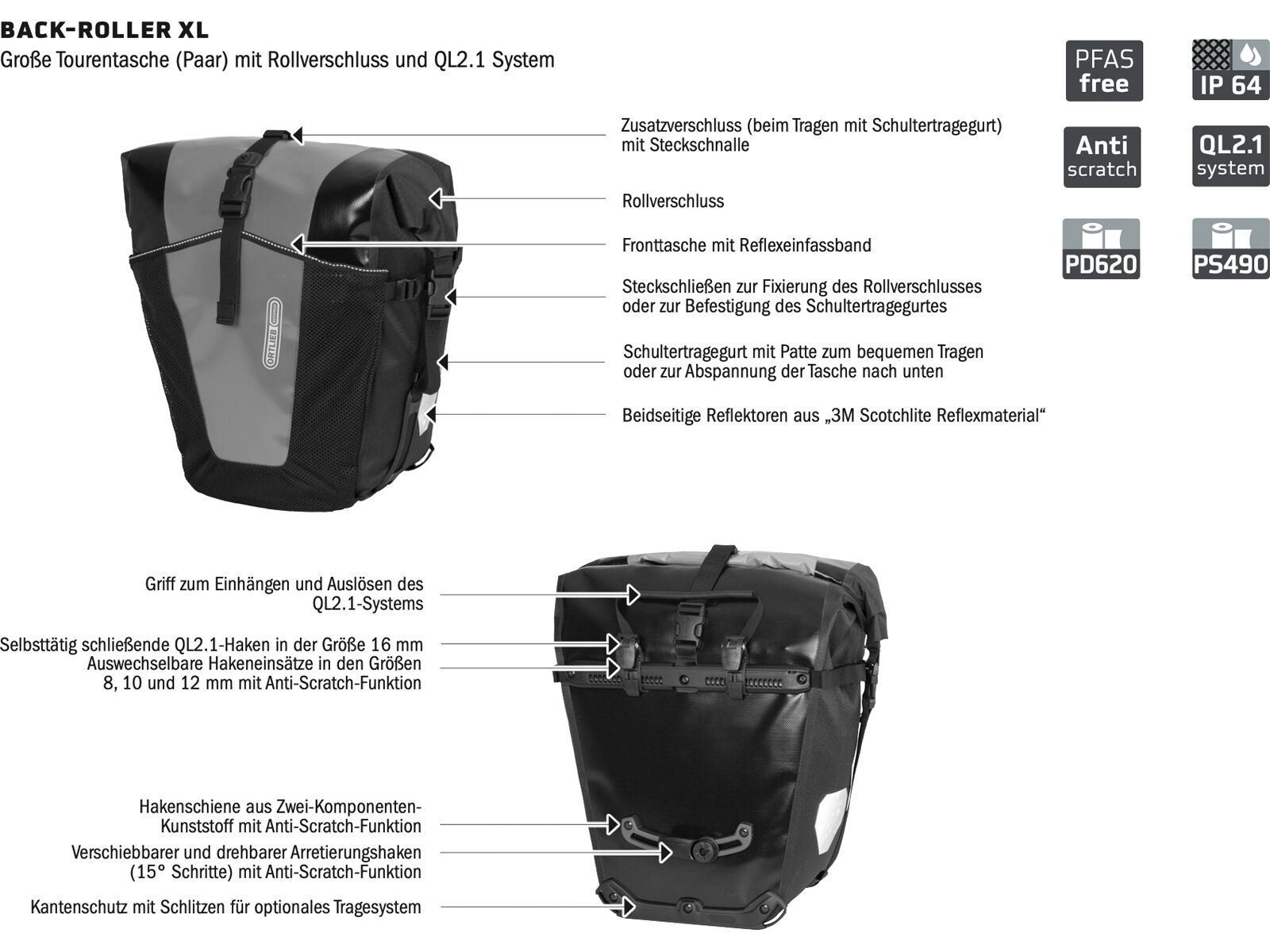 ORTLIEB Back-Roller XL (Paar), asphalt-schwarz - Bild 9