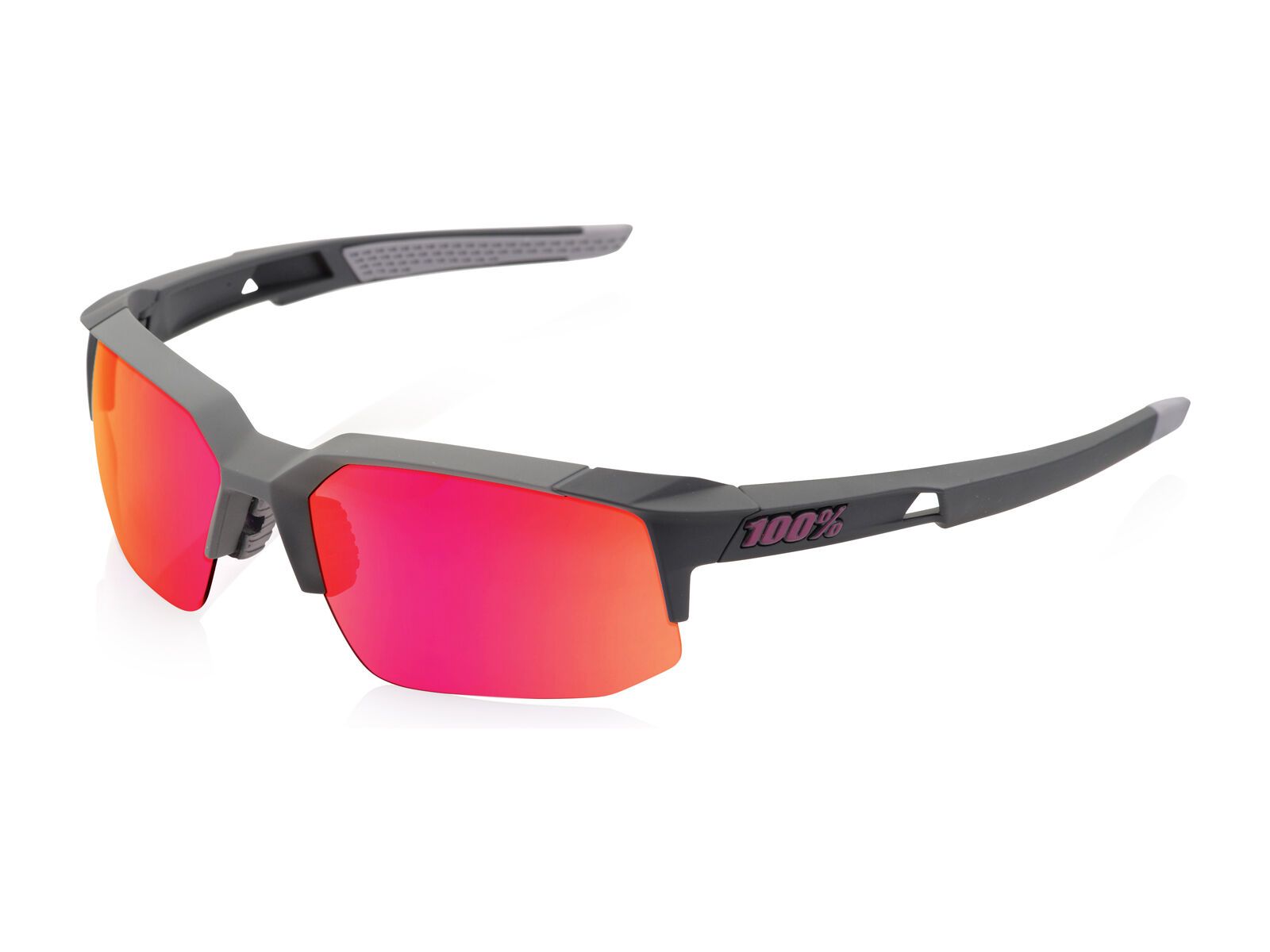 100% Speedcoupe, graphite/Lens: purple mirror - Bild 4